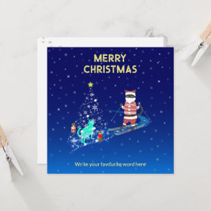 A Heartwarming Night: Santa & the Stray Cat Invitation