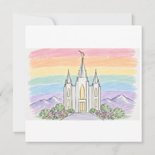A Heavenly Place of Peace Beautiful LDS Temple U Invitation