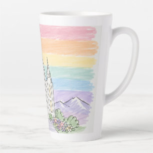 A Heavenly Place of Peace Beautiful LDS Temple U Latte Mug