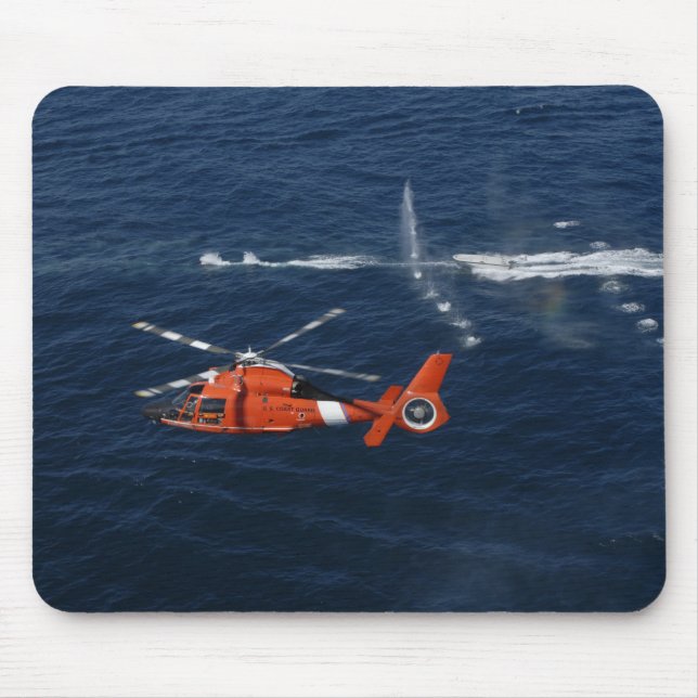 A helicopter crew trains mouse pad (Front)