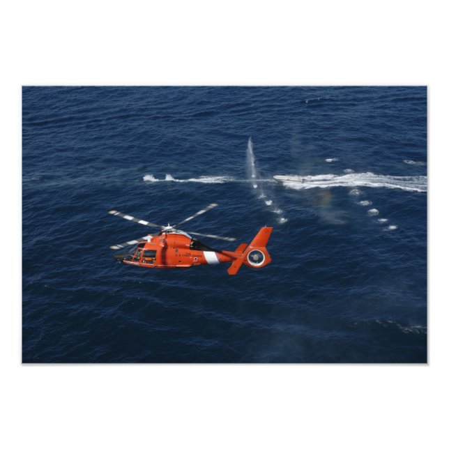 A helicopter crew trains photo print (Front)