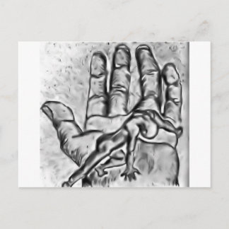 a helping hand postcard