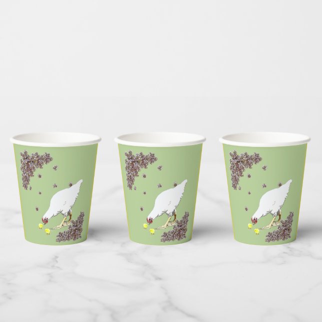 A hen and chicks coffee mug paper cups (Multi)