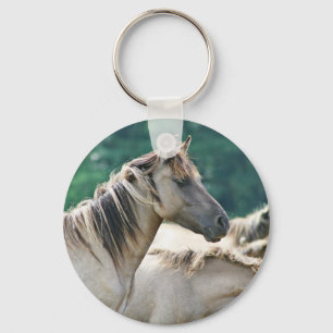 A herd of Brumby Horses from Australia Key Ring