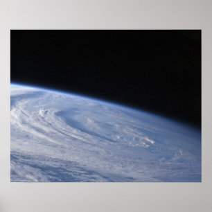 A high-oblique view poster