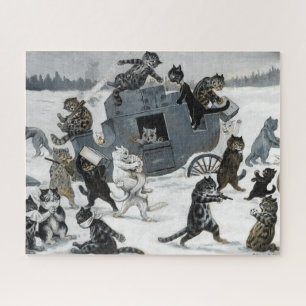 A Highway Robbery by Louis William Wain Jigsaw Puzzle