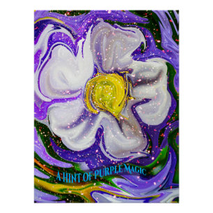 A hint of purple Magic - Flower power Poster