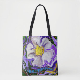 A hint of purple Magic - Flower power Tote Bag