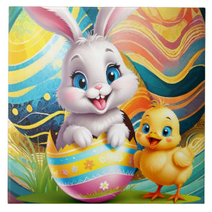 A HIPPITY HOPPITY EASTER TO YOU CERAMIC TILE