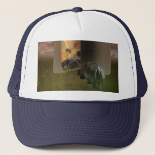**"A Hippo’s Heart: A Tale of Love in the Pages of Trucker Hat