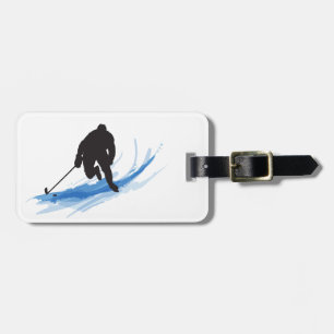 A Hockey Player on ice Luggage Tag