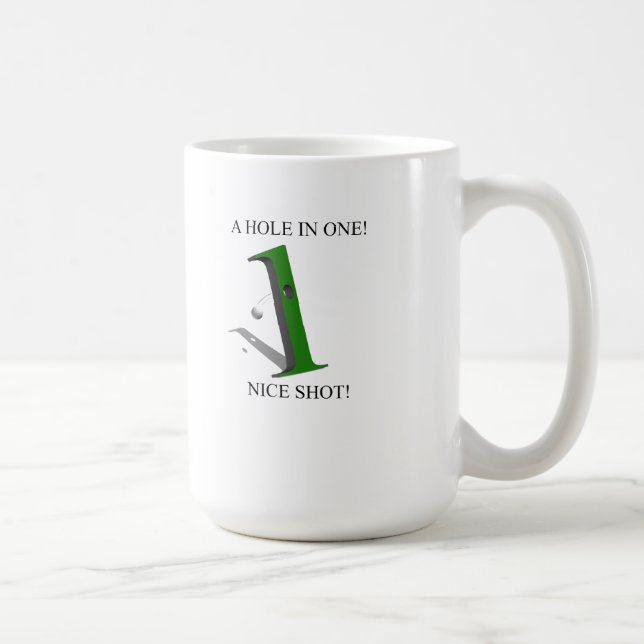 A Hole In One Golf Ball Coffee Mug (Right)