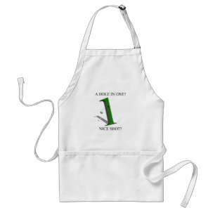 A Hole In One Golf Ball Standard Apron
