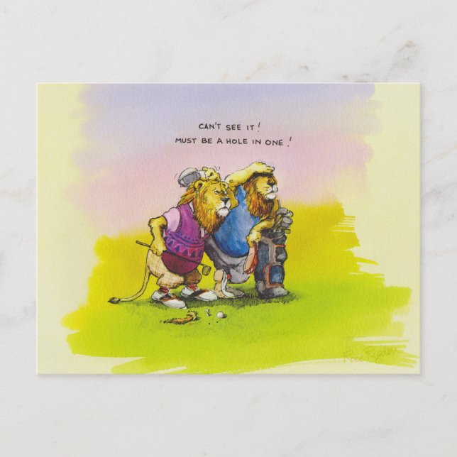A Hole in one! Postcard (Front)