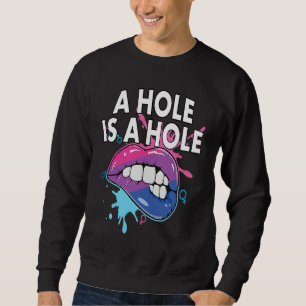 A Hole Is A Hole Bisexual Rainbow Pride Bisexualit Sweatshirt