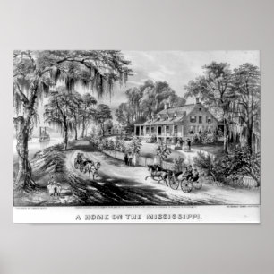 A Home On The Mississippi Print