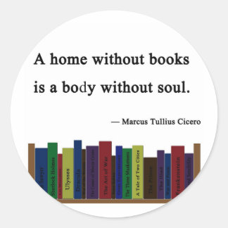 A Home Without Books Sticker