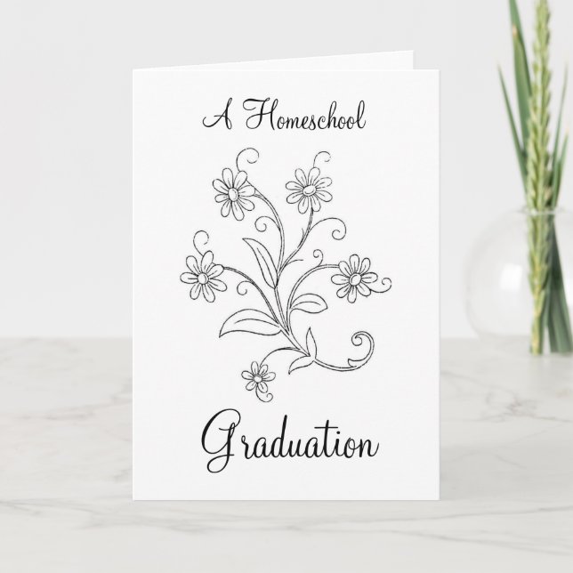 A Homeschool Graduation for girl Invitation (Front)
