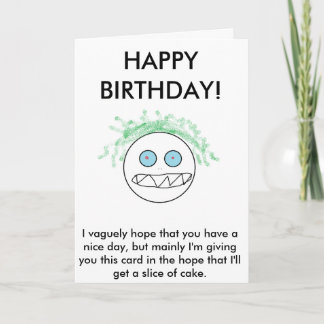 A Honest Birthday Card