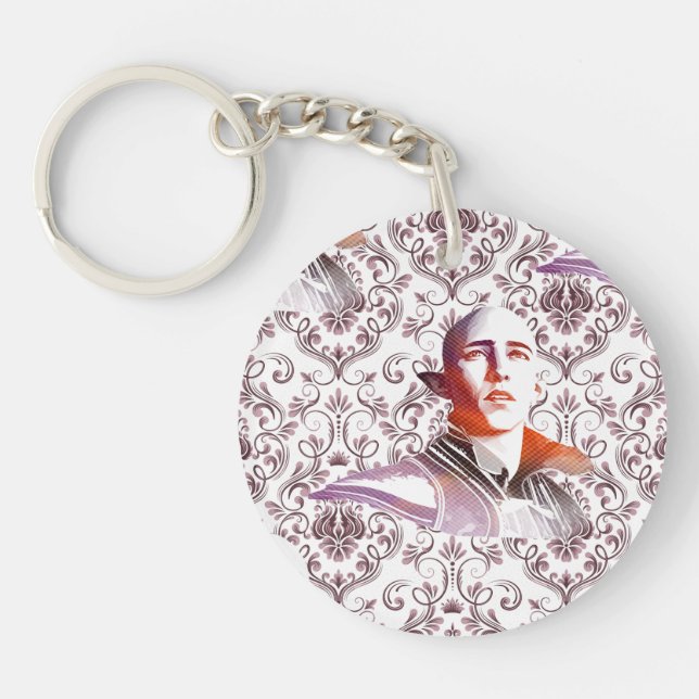 A Hopeful Wolf Keychain (Front)