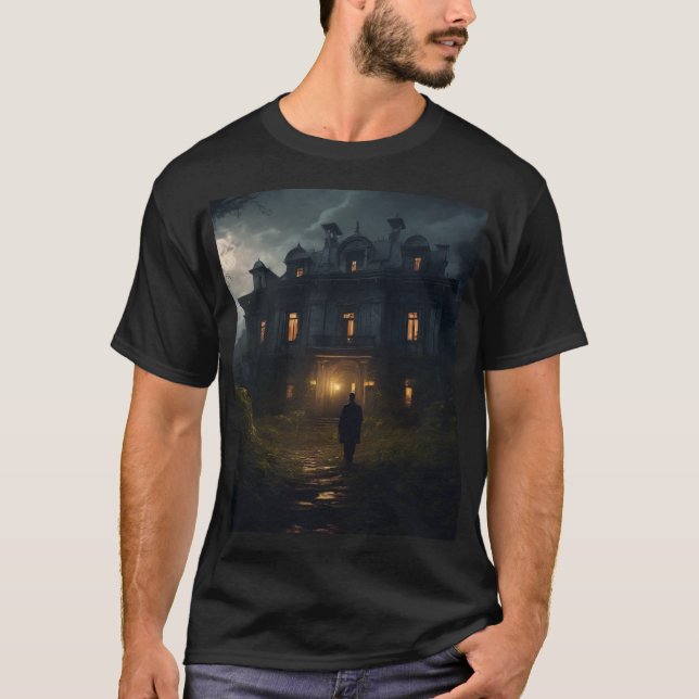 A horror mansion T-Shirt (Front)