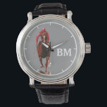 a horse & custom initials watch<br><div class="desc">Personalised horse-themed item</div>