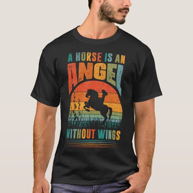 A Horse Is An Angle Without Wings  T-Shirt (Front)