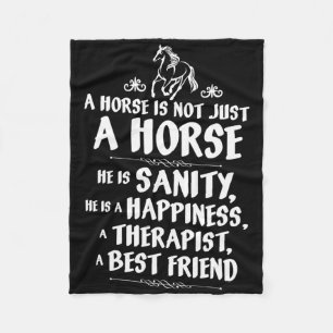 A Horse Is Not Just A Horse - Equestrians Funny Cu Fleece Blanket