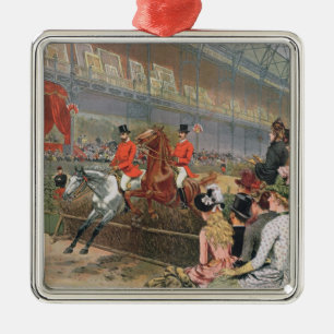 A Horse Race, 1886 Metal Ornament