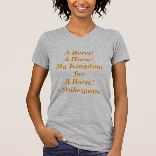 A Horse! T-Shirt (Front)