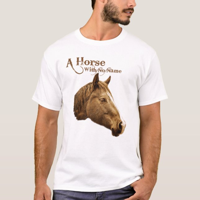 A Horse with No Name Brown Pencil Western T-Shirt (Front)