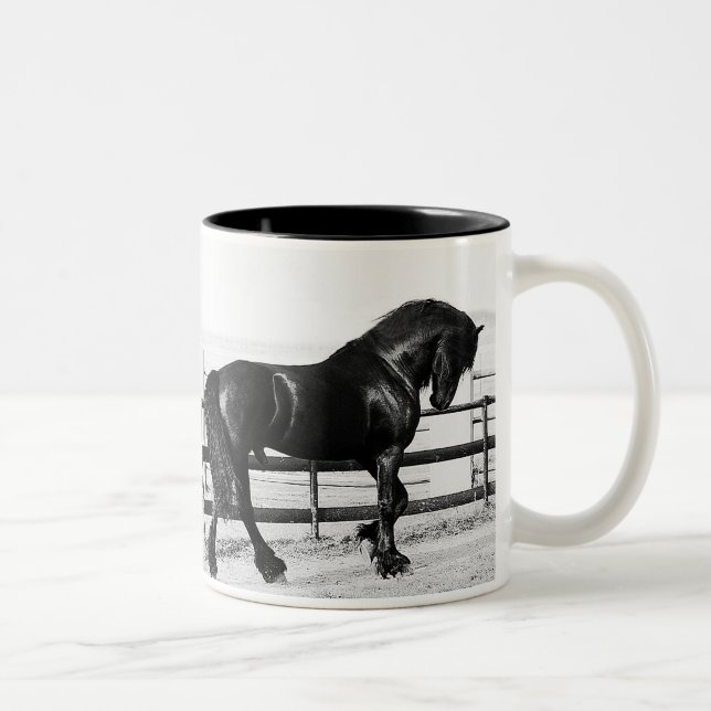 A horses humility Two-Tone coffee mug (Right)