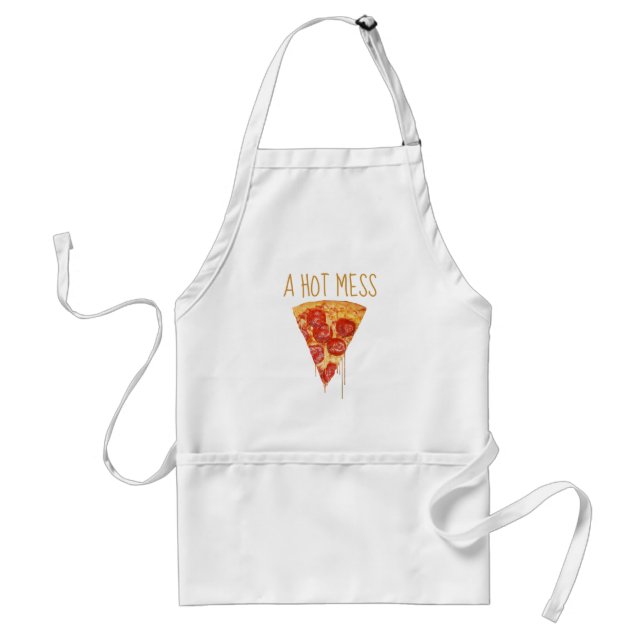 A Hot Mess Pizza Apron (Front)