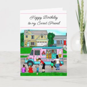 A Hot Summer Day A Whimsical Illustration Card