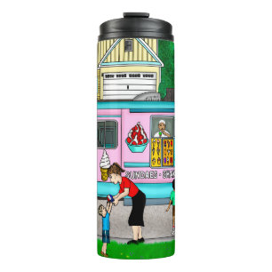 A Hot Summer Day A Whimsical Illustration Thermal Tumbler