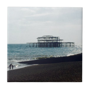 A Hot Summers Day - Brighton West Pier Tile