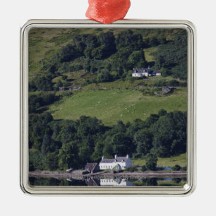 A House Along The Water Metal Tree Decoration