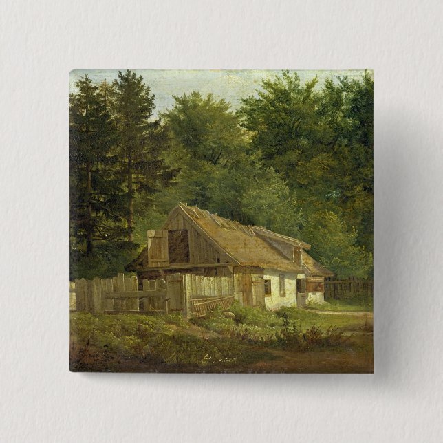 A House in the Frederiksdal Forest near 15 Cm Square Badge (Front)