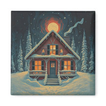 A house in the winter forest