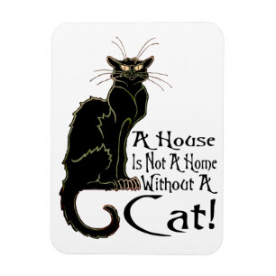 "A House IS Not A Home Without A Cat" - Magnet