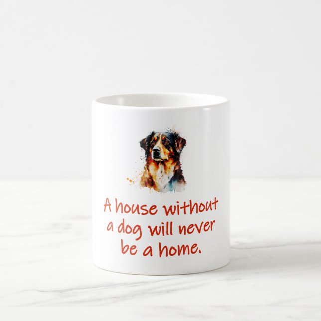 A House Without A Dog Coffee Mug (Center)
