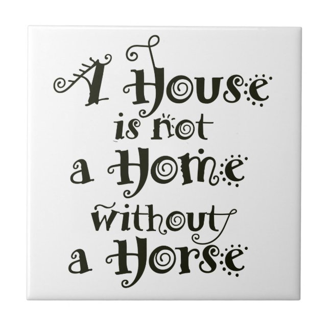 A House without Horse Tile (Front)