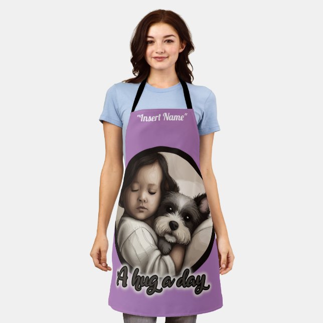 A Hug a Day Apron (Worn)