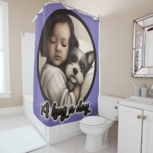 A Hug a Day Shower Curtain