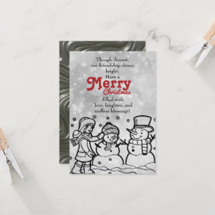 A Hug for Christmas Card