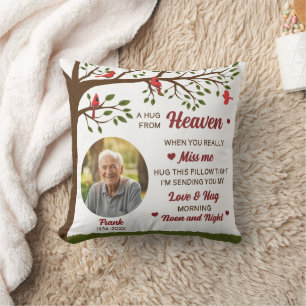A Hug From Heaven Personalised Photo Pillow