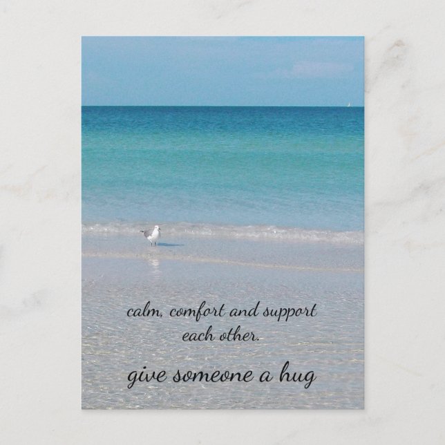 "A hug..................." Postcard (Front)