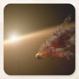 A Huge Eruption Around Star Ngc 2547-Id8. Square Paper Coaster