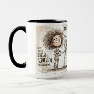  A Humorous Sketch on Healthcare Burnout Mug
