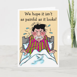 A Humourous Get Well Card Patient